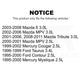 Mpulse Engine Crankshaft Position Sensor SEN-2CRK0242 For Mazda 6 Ford Tribute Taurus MPV Contour Mercury Cougar Mystique