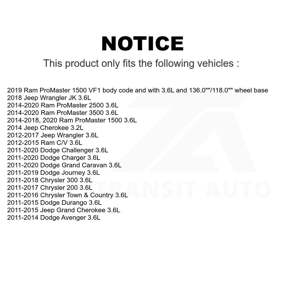 Mpulse Engine Crankshaft Position Sensor SEN-2CRK0351 For Dodge Jeep Chrysler Wrangler Grand Caravan Cherokee Journey Charger 200 Town & Country Challenger 300 Durango Avenger Ram JK ProMaster 1500