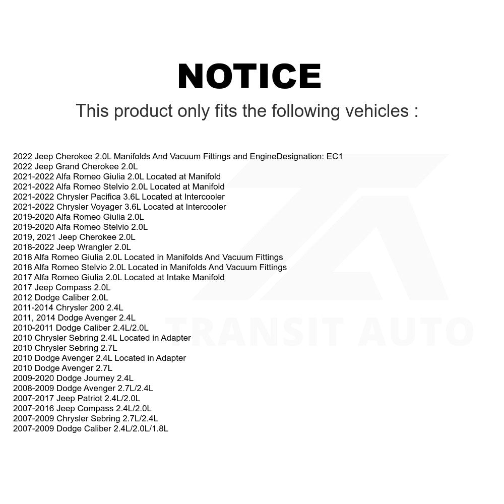 Mpulse Engine Coolant Temperature Sensor SEN-2CTS0059 For Jeep Dodge Journey Patriot Chrysler Compass Wrangler Cherokee 200 Caliber Avenger Sebring Alfa Romeo Giulia Stelvio Voyager Pacifica Grand