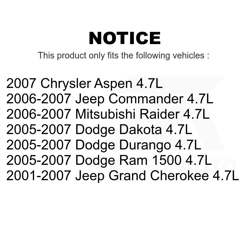 Mpulse Ignition Knock (Detonation) Sensor SEN-2KNC0211 For Jeep Dodge Grand Cherokee Ram 1500 Dakota Durango Commander Chrysler Aspen Mitsubishi Raider 4.7L