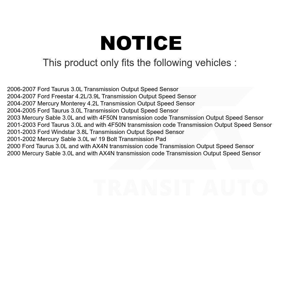 Mpulse Vehicle Speed Sensor SEN-2VSS0084 For Ford Taurus Windstar Freestar Mercury Sable Monterey