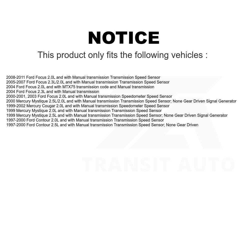 Mpulse Vehicle Speed Sensor SEN-2VSS0097 For Ford Focus Contour Mercury Cougar Mystique