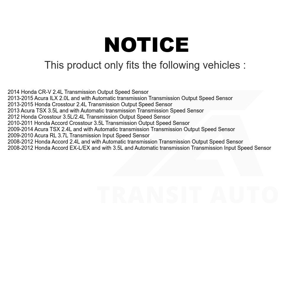 Mpulse Vehicle Speed Sensor SEN-2VSS0099 For Honda Accord CR-V Acura TSX Crosstour ILX RL
