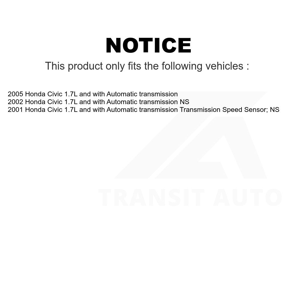 Mpulse Vehicle Speed Sensor SEN-2VSS0110 For Honda Civic 1.7L with Automatic transmission