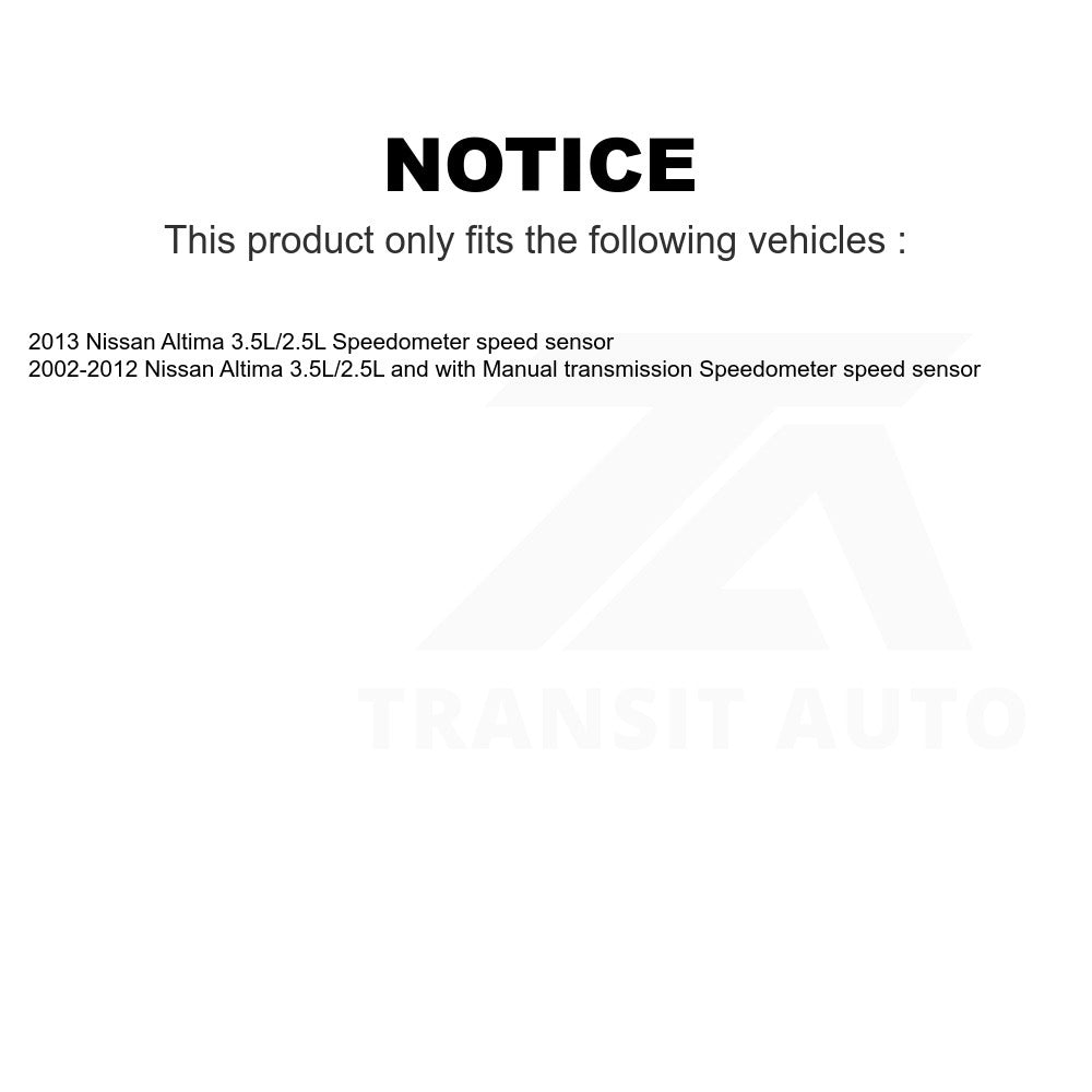 Mpulse Vehicle Speed Sensor SEN-2VSS0128 For Nissan Altima Speedometer speed sensor