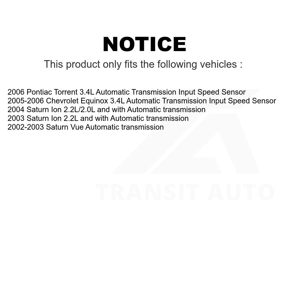 Mpulse Vehicle Speed Sensor SEN-2VSS0165 For Chevrolet Equinox Saturn Ion Vue Pontiac Torrent