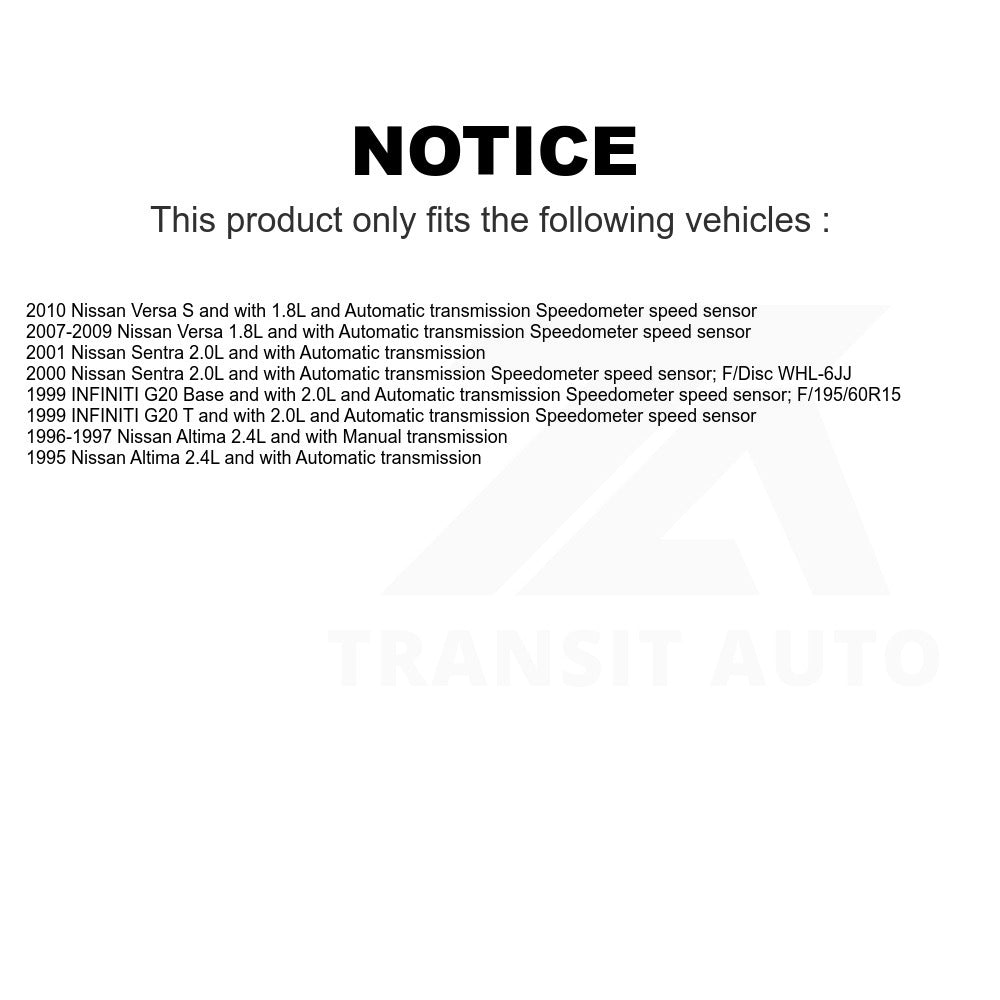 Mpulse Vehicle Speed Sensor SEN-2VSS0272 For Nissan Versa Sentra Altima INFINITI G20