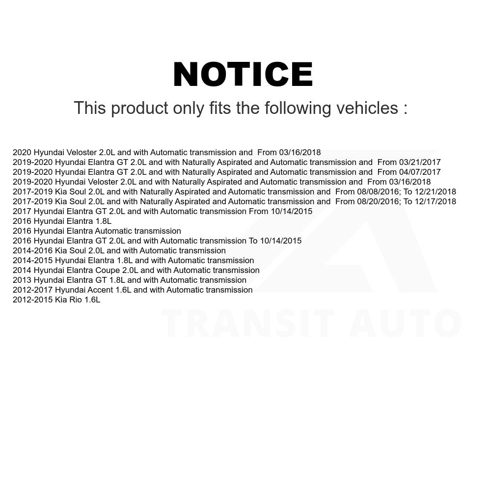 Mpulse Speed Sensor SEN-2VSS0306 For Hyundai Kia Soul Elantra Accent Rio GT Veloster Coupe