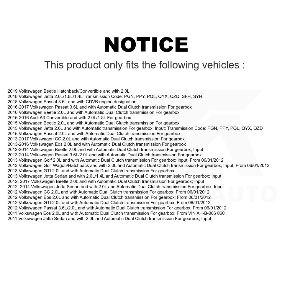 Mpulse Vehicle Speed Sensor SEN-2VSS0382 For Volkswagen Jetta Passat Beetle CC GTI Audi A3 Eos Golf