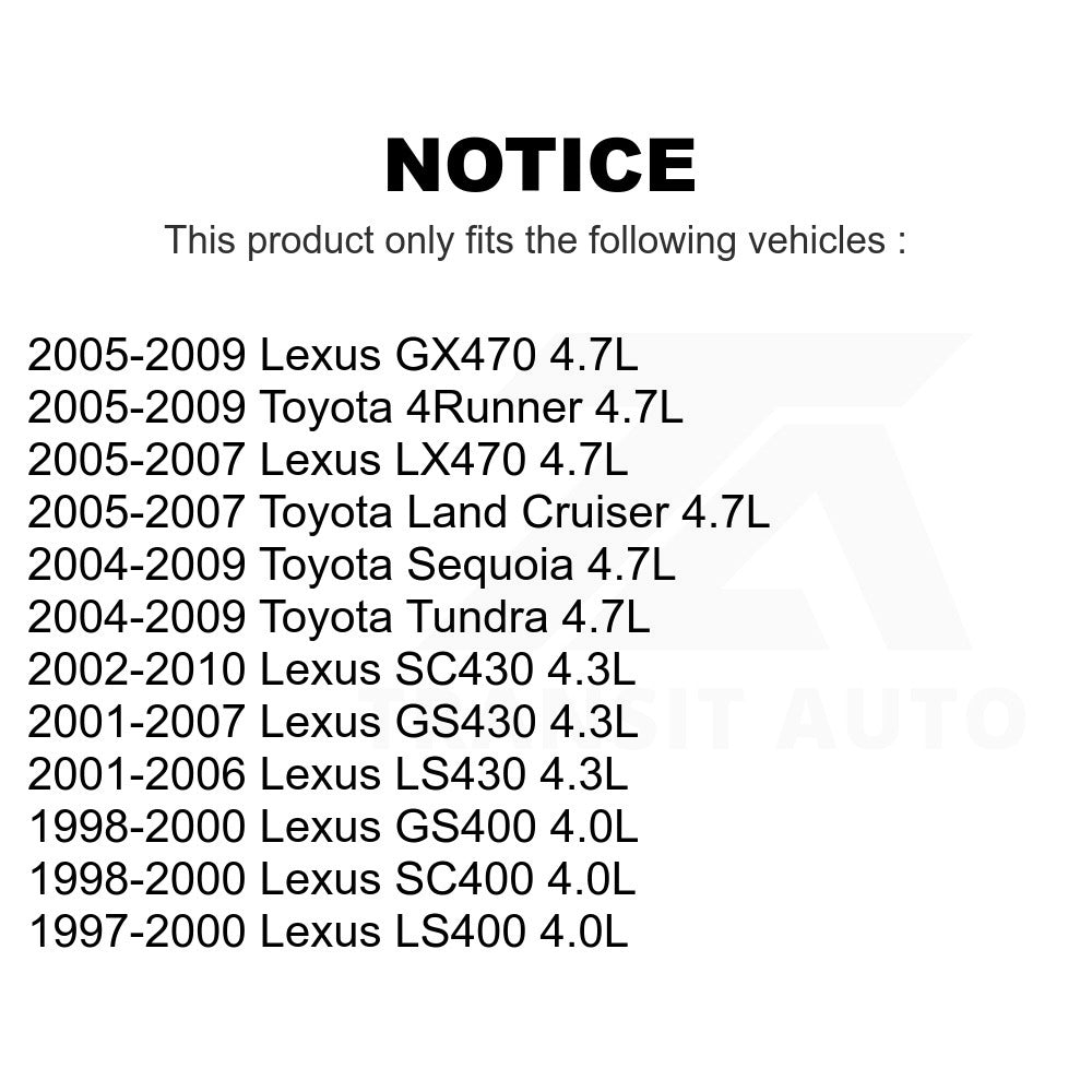 Mpulse Left Engine Variable Valve Timing (VVT) Solenoid SEN-2VTS0033 For Toyota Tundra 4Runner Lexus Sequoia LS430 GX470 SC430 LS400 GS430 GS400 LX470 Land Cruiser SC400