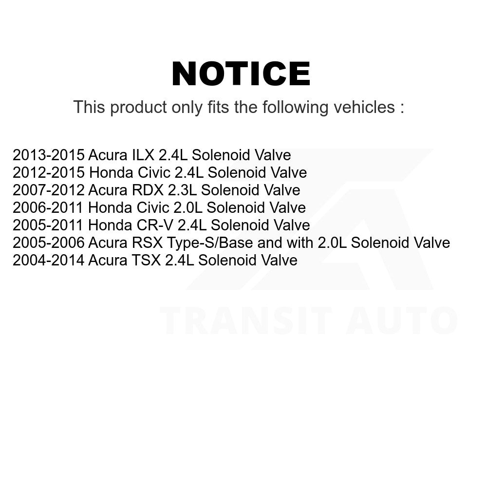 Mpulse Engine Variable Valve Timing (VVT) Solenoid SEN-2VTS0039 For Honda Civic CR-V Acura TSX RDX ILX RSX