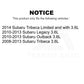 Mpulse Front Engine Variable Valve Timing (VVT) Solenoid SEN-2VTS0077 For Subaru Outback Legacy Tribeca