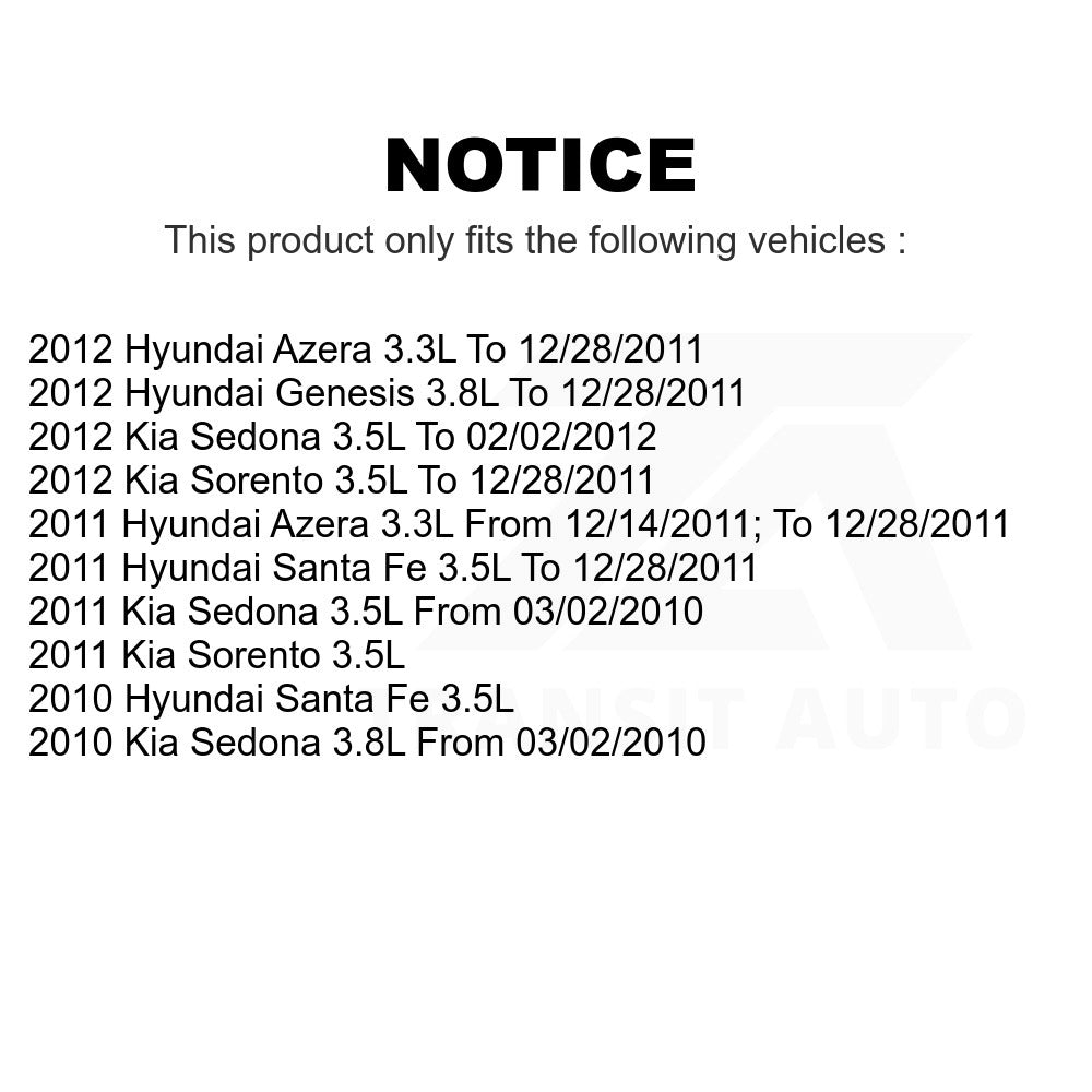 Mpulse Engine Variable Valve Timing (VVT) Solenoid SEN-2VTS0109 For Kia Sorento Hyundai Santa Fe Sedona Genesis Azera