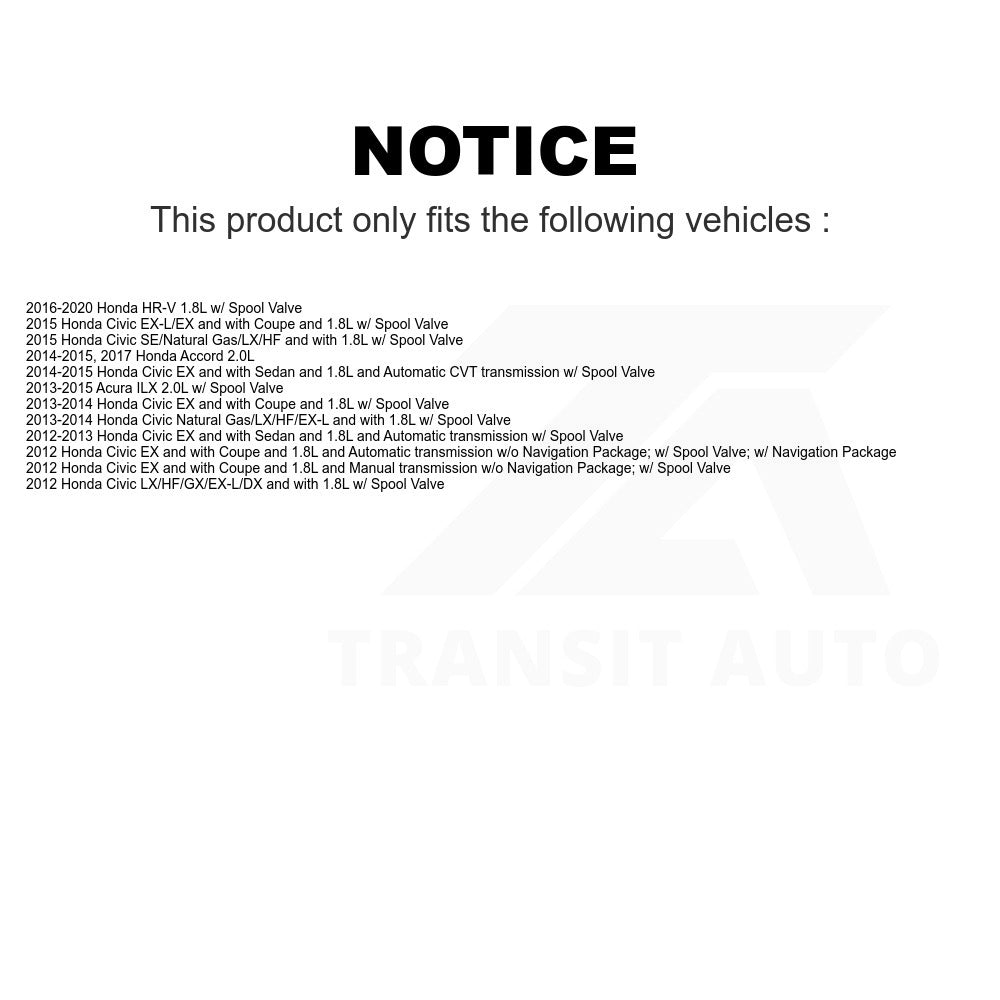 Mpulse Engine Variable Valve Timing (VVT) Solenoid SEN-2VTS0130 For Honda Civic Accord HR-V Acura ILX