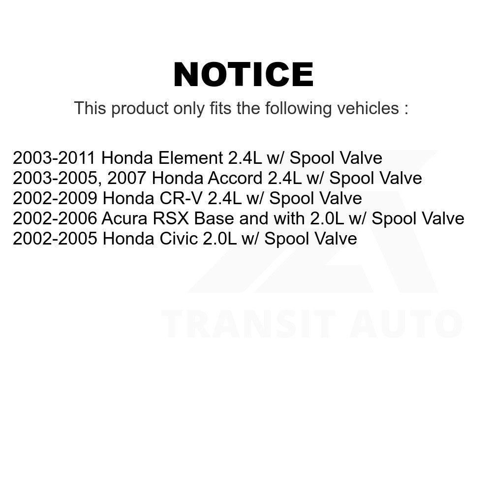 Mpulse Engine Variable Valve Timing (VVT) Solenoid SEN-2VTS0143 For Honda Accord CR-V Civic Element Acura RSX w/ Spool