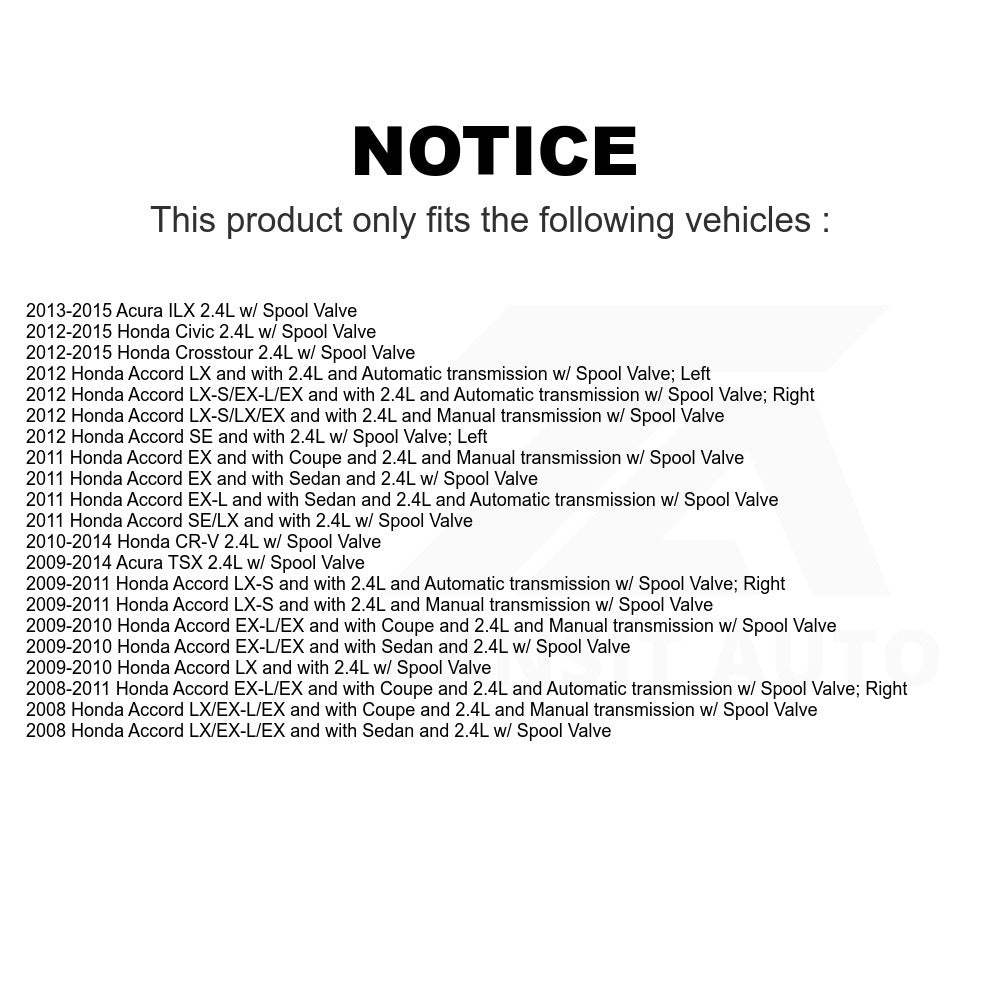 Mpulse Engine Variable Valve Timing (VVT) Solenoid SEN-2VTS0144 For Honda Accord Civic CR-V Acura TSX Crosstour ILX