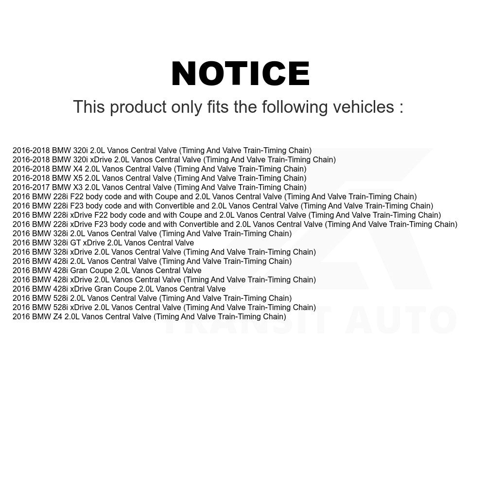 Mpulse Engine Variable Valve Timing (VVT) Solenoid SEN-2VTS0216 For BMW X5 X3 320i xDrive 328i X4 528i 428i Gran Coupe 228i GT Z4