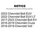 Front Semi-Metallic Disc Brake Pads SIM-1844 For Chevrolet Cruze Volt Bolt EV EUV