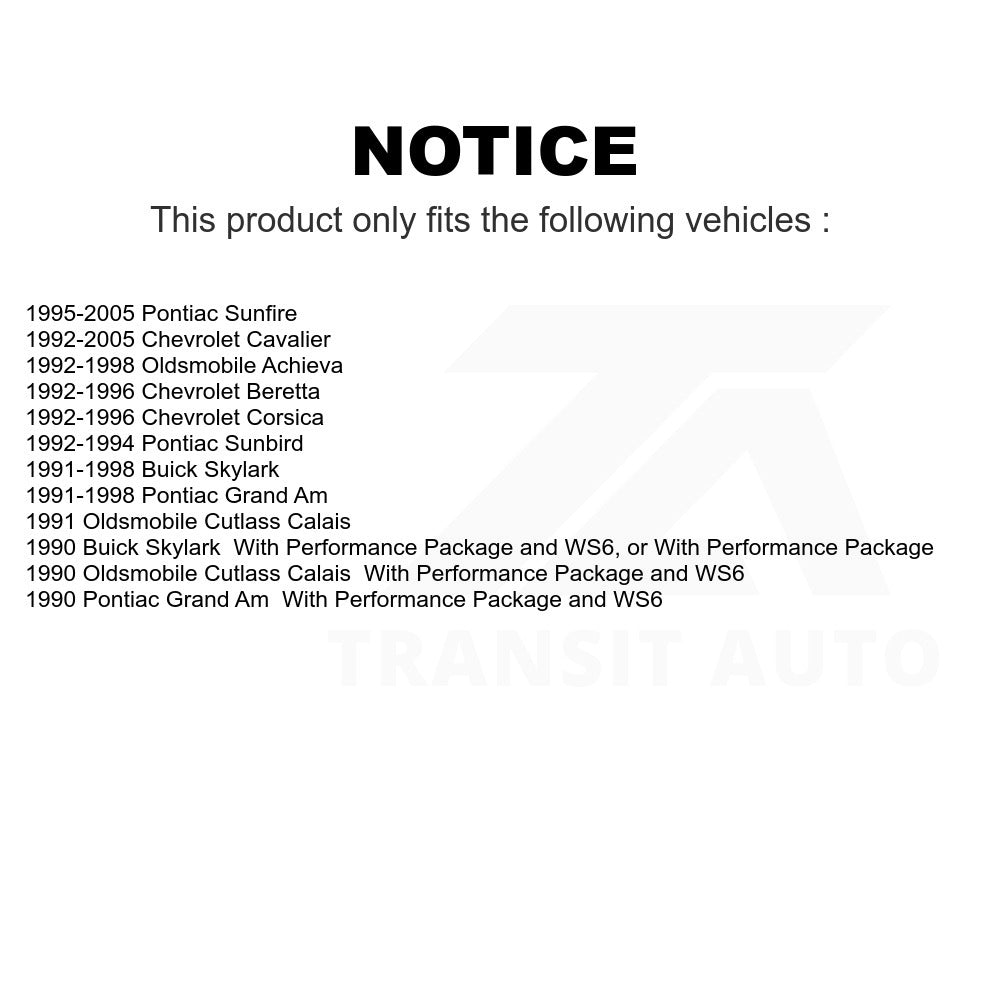 Front Semi-Metallic Disc Brake Pads SIM-506 For Chevrolet Cavalier Pontiac Sunfire Grand Am Buick Skylark Corsica Oldsmobile Achieva Beretta Sunbird Cutlass Calais