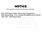 Front Semi-Metallic Disc Brake Pads SIM-635 For Mazda Miata