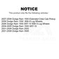 Rear Semi-Metallic Disc Brake Pads SIM-702A For Dodge Ram 1500 2500 3500