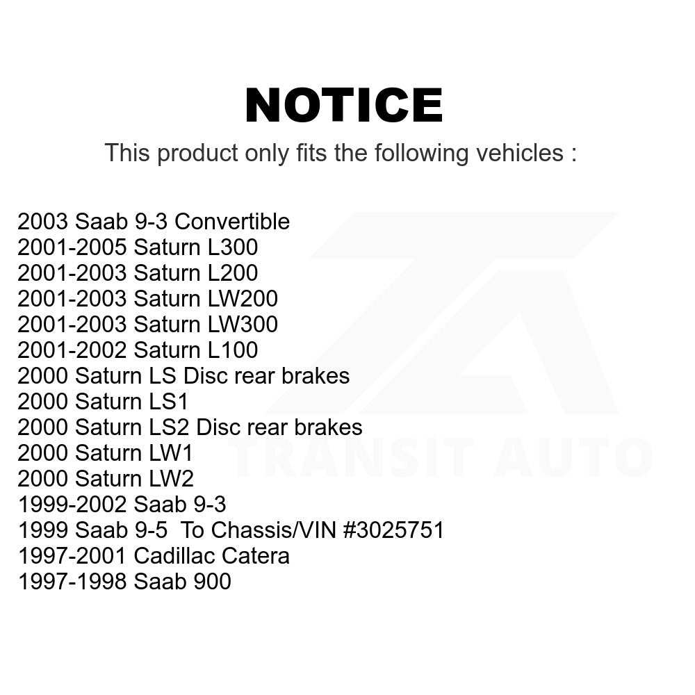 Rear Semi-Metallic Disc Brake Pads SIM-709A For Saturn L200 Saab 9-3 L300 LS1 L100 Cadillac Catera LW200 LS2 900 LW300 9-5 LW2 LW1 LS