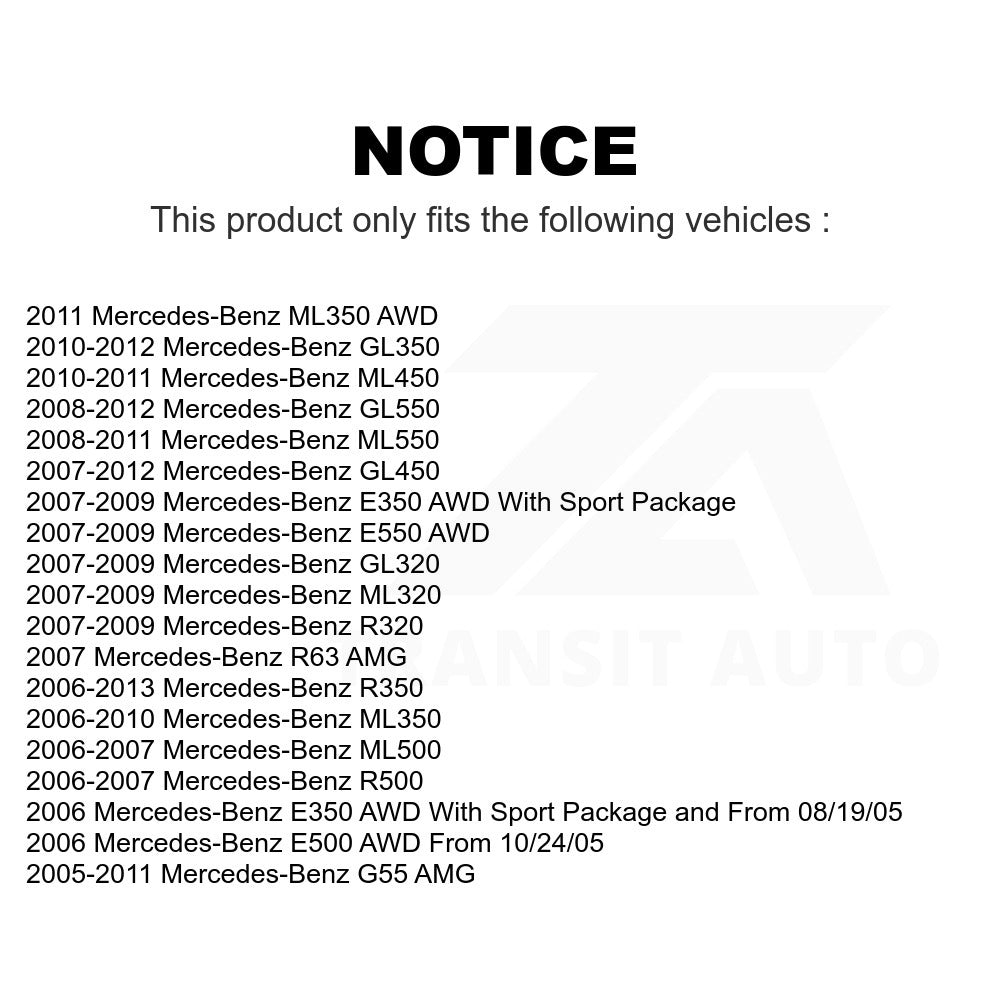 Front Ceramic Disc Brake Pads TEC-1123 For Mercedes-Benz E350 ML350 GL450 R350 GL550 ML500 ML320 GL350 E550 ML550 GL320 E500 R500 R320 G55 AMG ML450 R63