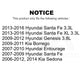 Front Ceramic Disc Brake Pads TEC-1202 For Hyundai Santa Fe Kia Sedona Genesis Entourage Borrego XL
