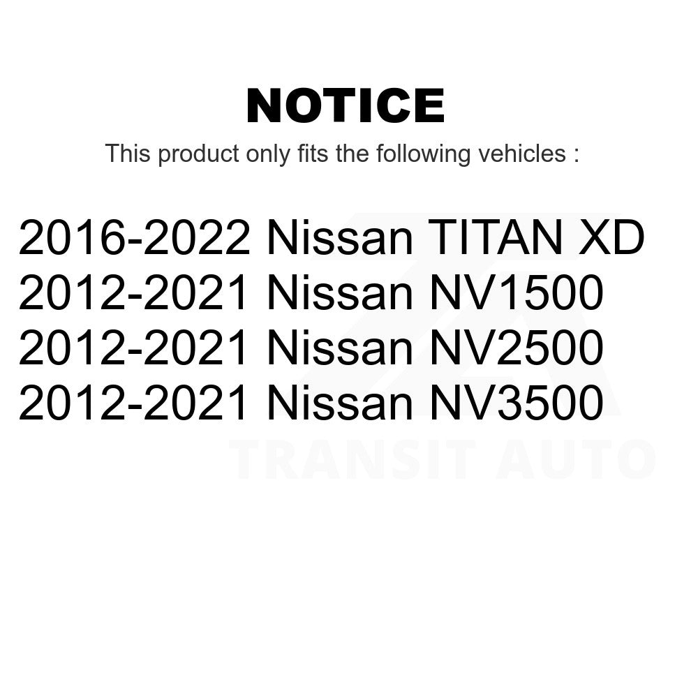 Rear Ceramic Disc Brake Pads TEC-1565A For Nissan NV2500 TITAN XD NV3500 NV1500
