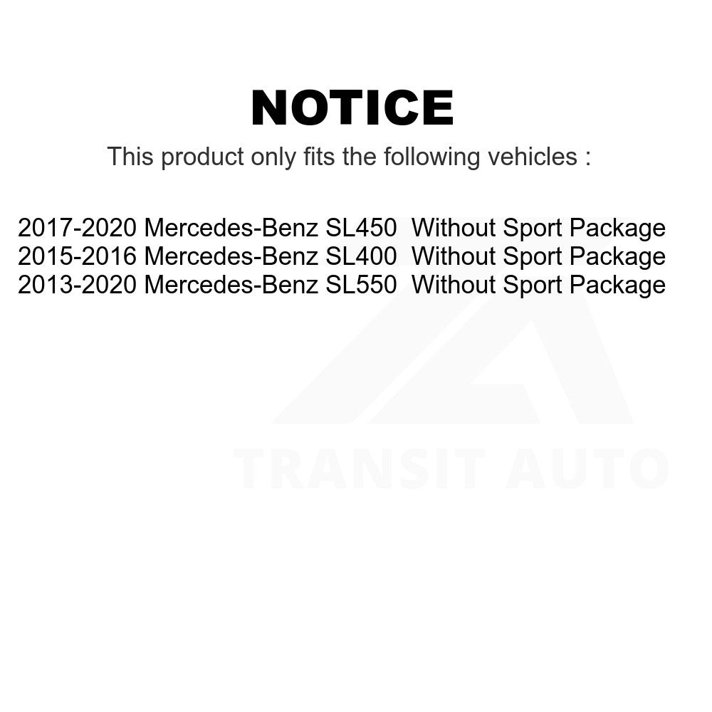 Front Ceramic Disc Brake Pads TEC-1670 For Mercedes-Benz SL550 SL400 SL450 Without Sport Package