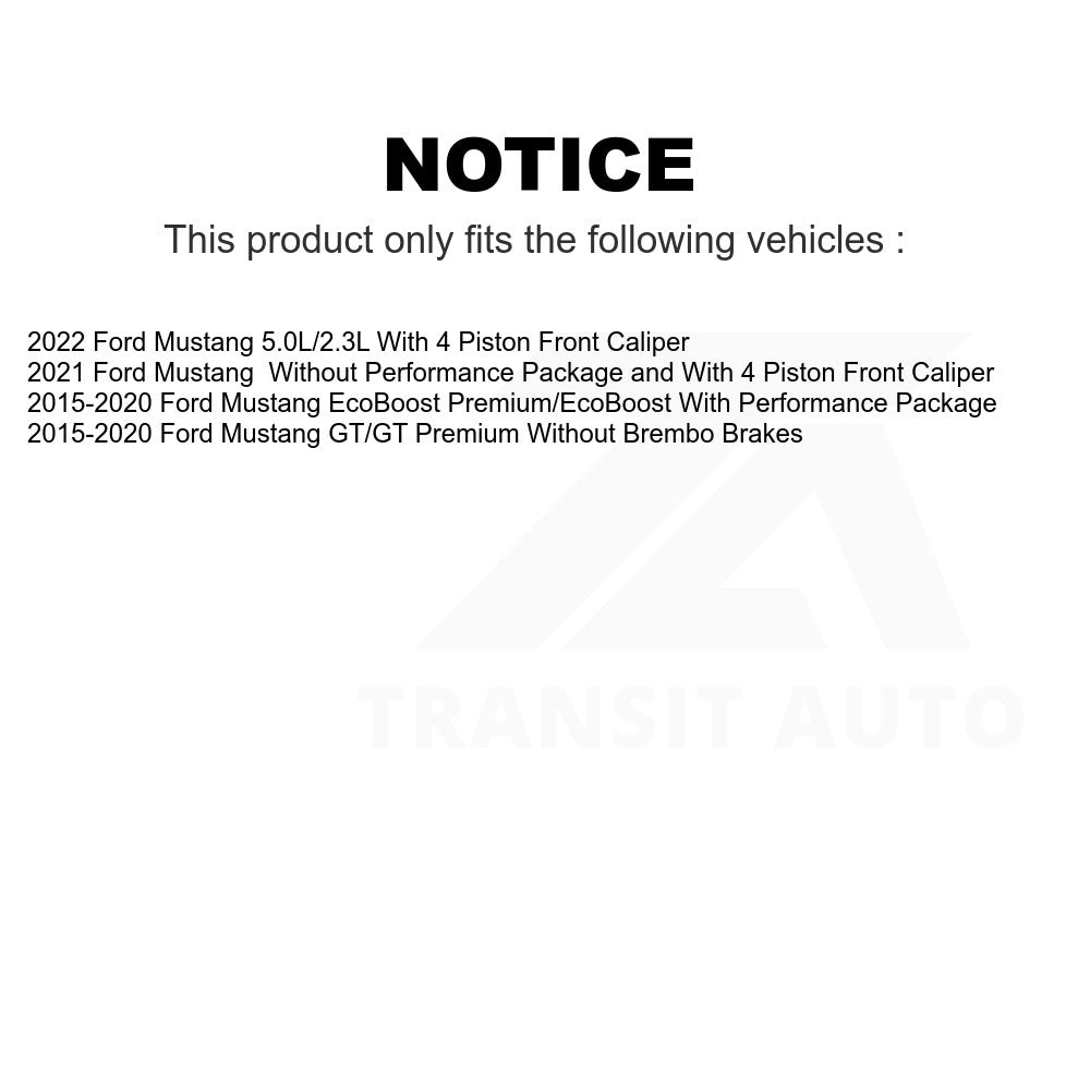 Front Ceramic Disc Brake Pads TEC-1784 For Ford Mustang