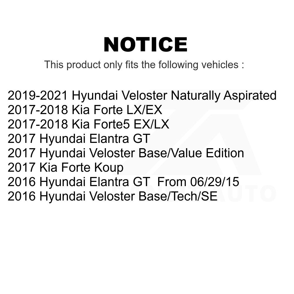 Front Ceramic Disc Brake Pads TEC-1828 For Kia Forte Hyundai Veloster Elantra GT Forte5 Koup