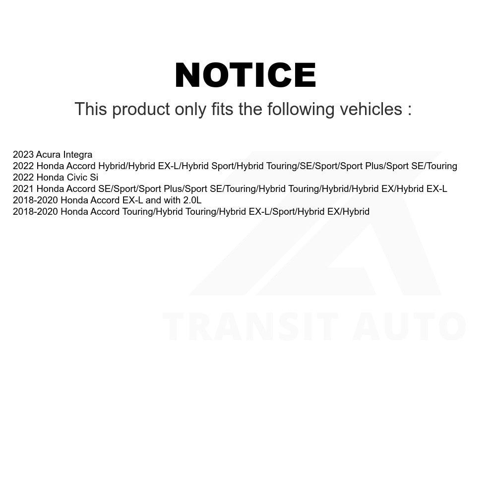 Front Ceramic Disc Brake Pads TEC-2115 For Honda Accord Acura Civic Integra