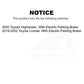 Rear Ceramic Disc Brake Pads TEC-2183 For Toyota Corolla Highlander With Electric Parking