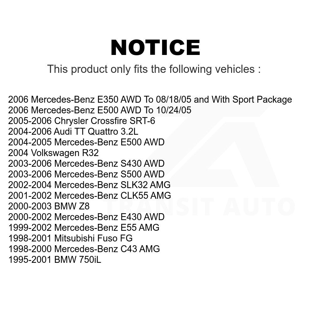 Front Ceramic Disc Brake Pads TEC-682 For Mercedes-Benz E350 Chrysler Crossfire S430 E500 S500 E430 Audi TT Quattro Volkswagen R32 BMW E55 AMG CLK55 750iL SLK32 Z8 C43 Mitsubishi Fuso FG