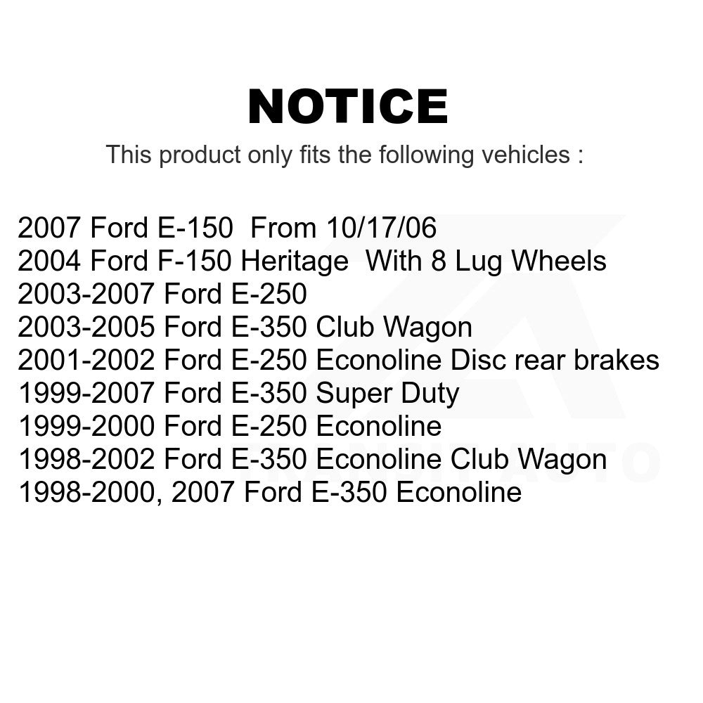 Rear Ceramic Disc Brake Pads TEC-802 For Ford E-350 Super Duty E-250 Econoline Club Wagon F-150 Heritage E-150