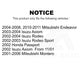 Front Ceramic Disc Brake Pads TEC-867 For Mitsubishi Endeavor Isuzu Rodeo Montero Axiom Honda Passport Sport