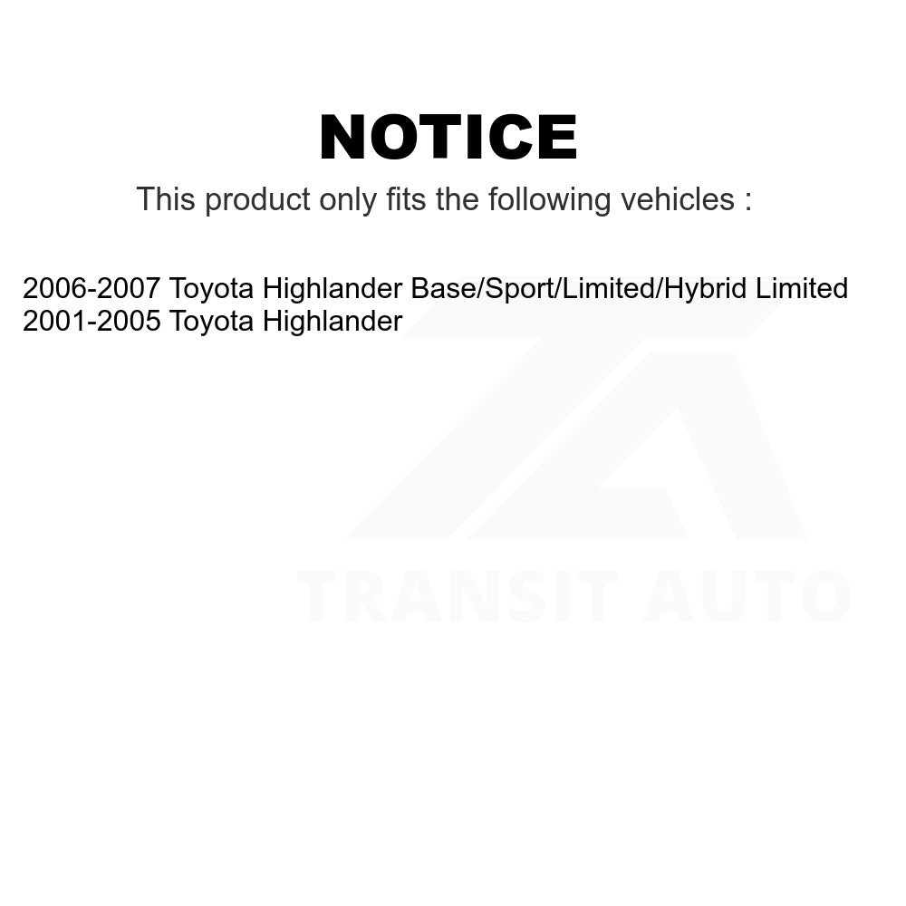 Front Ceramic Disc Brake Pads TEC-884 For Toyota Highlander