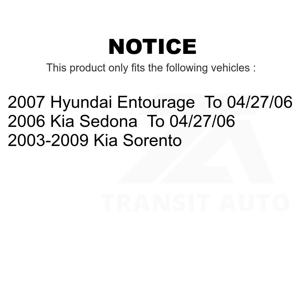Rear Ceramic Disc Brake Pads TEC-954 For Kia Sorento Sedona Hyundai Entourage