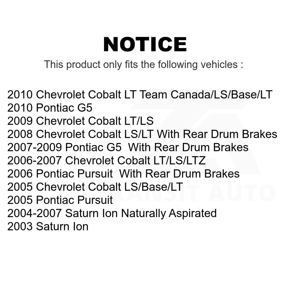 Front Ceramic Disc Brake Pads TEC-956 For Chevrolet Cobalt Saturn Ion Pontiac G5 Pursuit