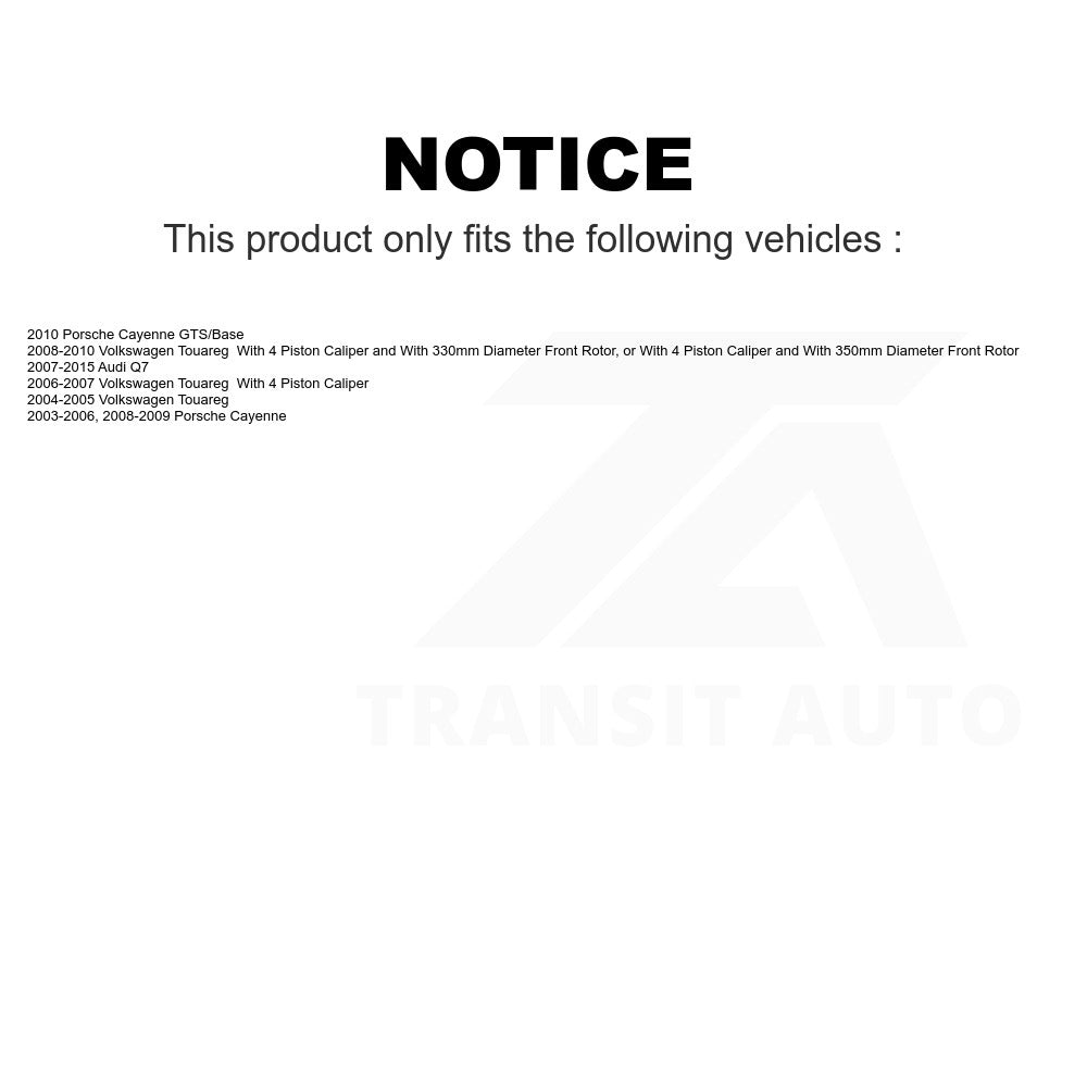 Rear Ceramic Disc Brake Pads TEC-978 For Audi Q7 Porsche Cayenne Volkswagen Touareg