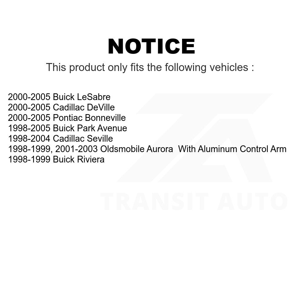 Front Left Lower Suspension Control Arm Ball Joint Assembly TOR-CK620291 For Buick LeSabre Cadillac DeVille Park Avenue Pontiac Bonneville Seville Oldsmobile Aurora Riviera