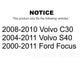 Rear Lower Rearward Suspension Control Arm TOR-CK641244 For Ford Focus Volvo S40 C30