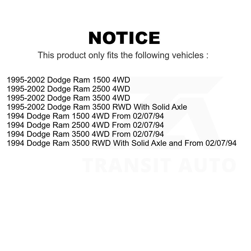 Front Suspension Track Bar TOR-DS1413 For Dodge Ram 1500 2500 3500