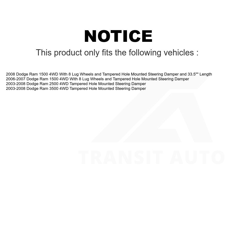 Front Right Outer Steering Tie Rod End TOR-DS1463 For Dodge Ram 2500 1500 3500 4WD