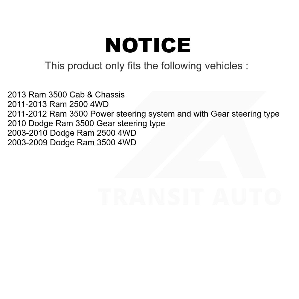 Pitman Steering Tie Rod End TOR-ES800375 For Dodge Ram 2500 3500