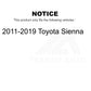 Front Right Outer Steering Tie Rod End TOR-ES800997 For 2011-2019 Toyota Sienna