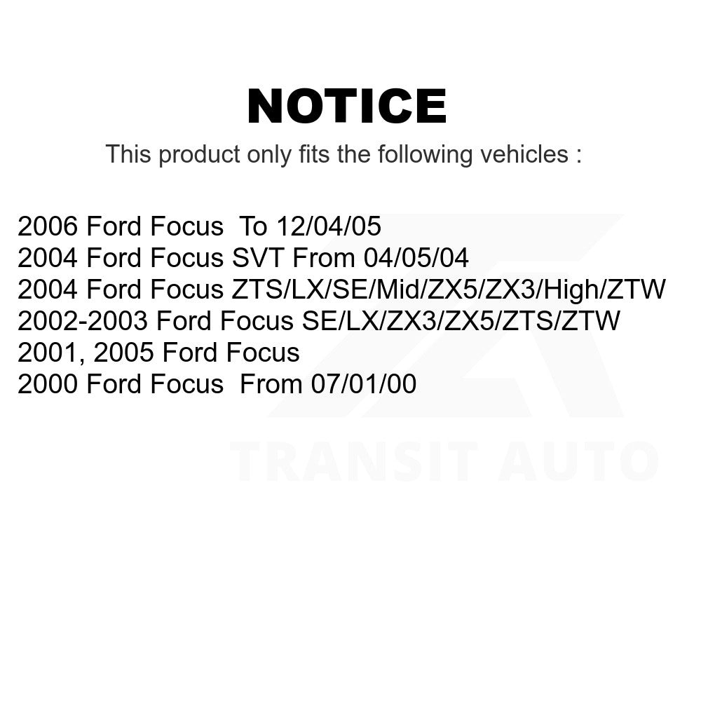 Front Inner Steering Tie Rod End TOR-EV419 For Ford Focus