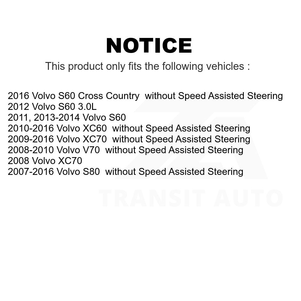 Front Inner Steering Tie Rod End TOR-EV800772 For Volvo XC60 S60 XC70 S80 V70 Cross Country