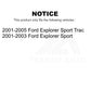 Front Inner Steering Tie Rod End TOR-EV80789 For Ford Explorer Sport Trac